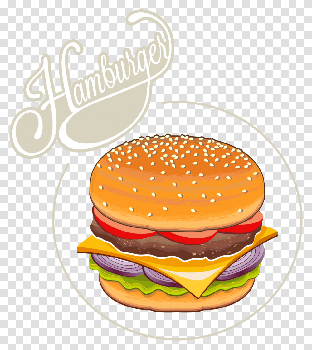 Hamburger, Food, Bread, Bun Transparent Png