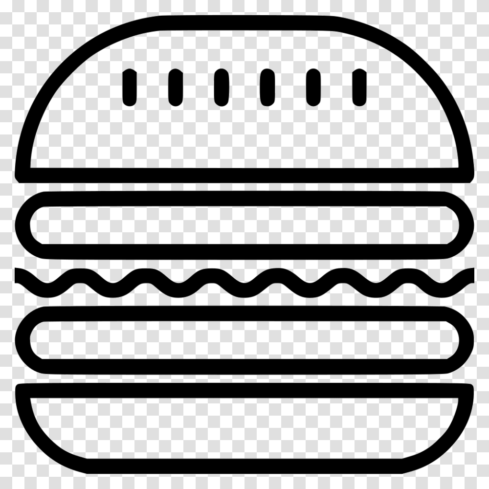 Hamburger Food Fast Junk Cheese Beef, Label, Sticker, Stencil Transparent Png