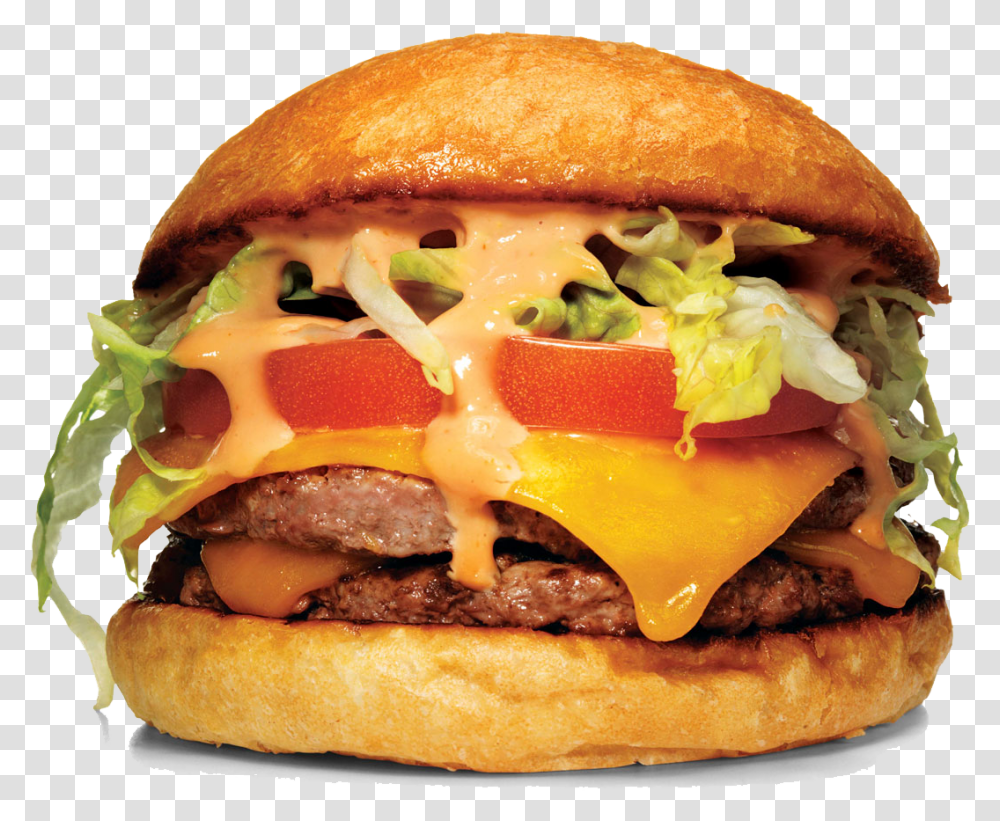 Hamburger In A Plate, Food Transparent Png