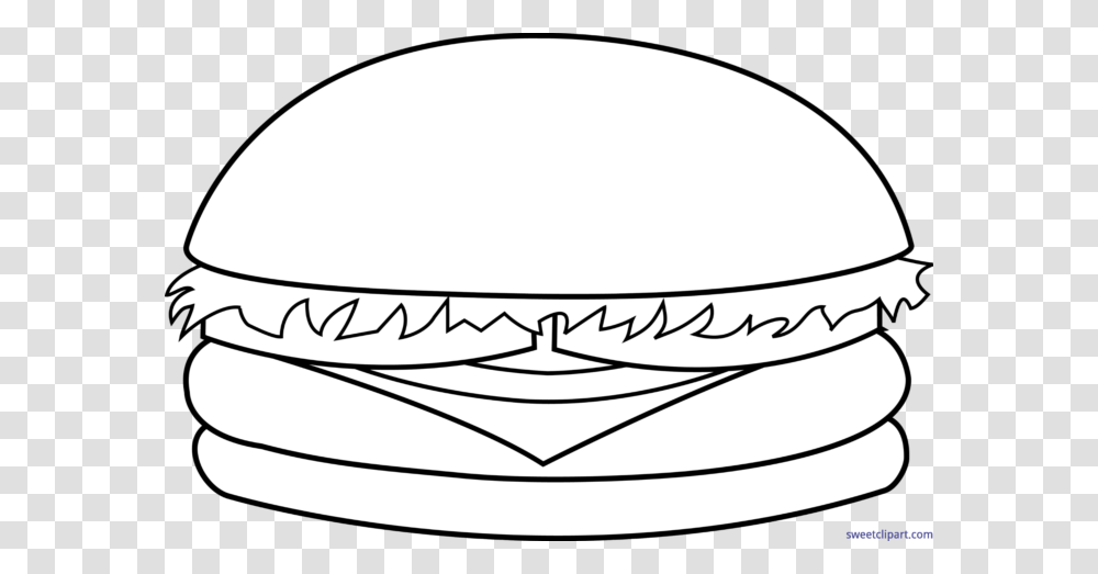 Hamburger Lineart Clip Art, Hardhat, Helmet, Apparel Transparent Png