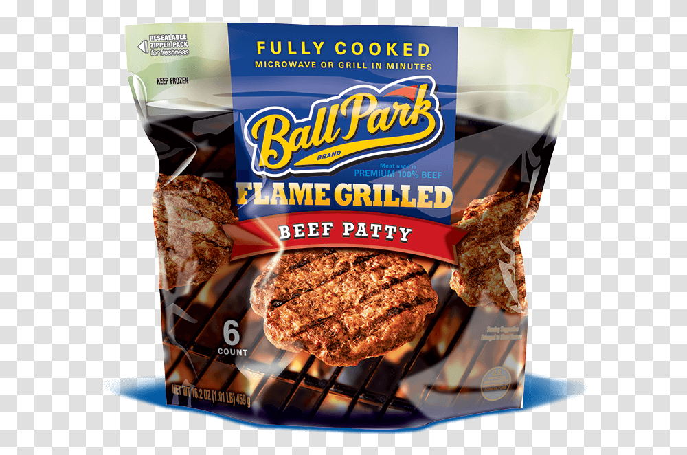 Hamburger Patty Clipart Ballpark Beef Patties, Food, Ice Cream, Bread, Plant Transparent Png