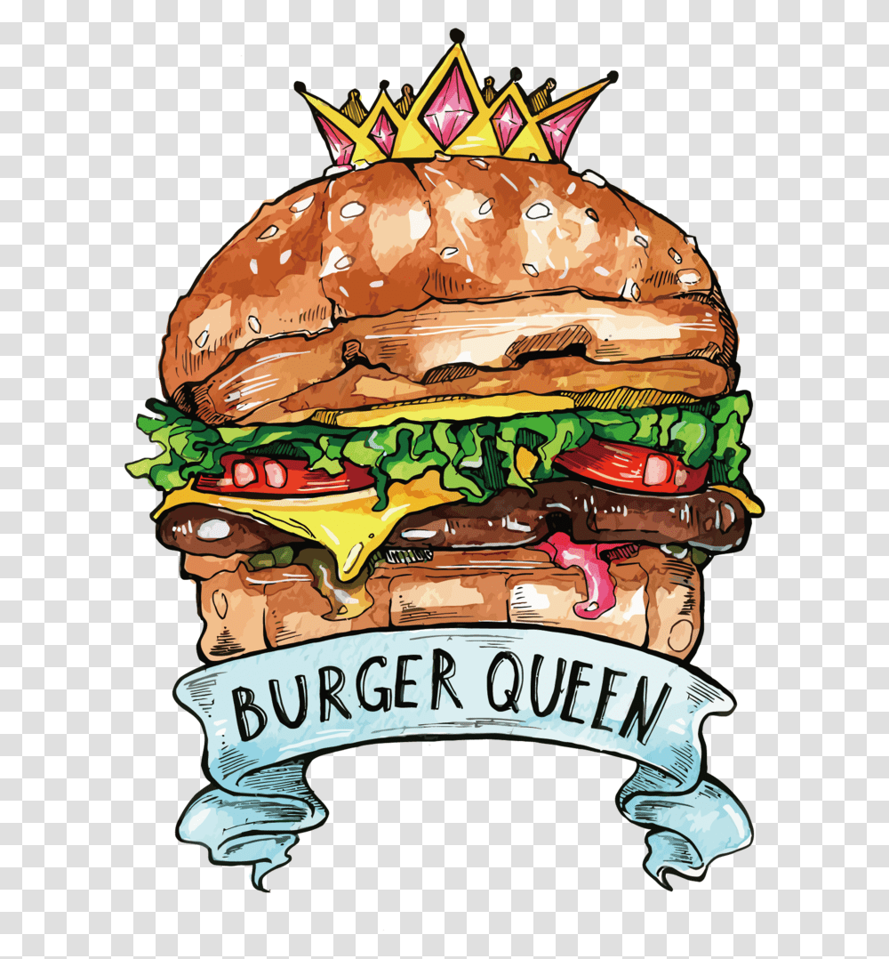 Hamburger Patty Clipart Burger Queen, Food, Birthday Cake, Dessert Transparent Png