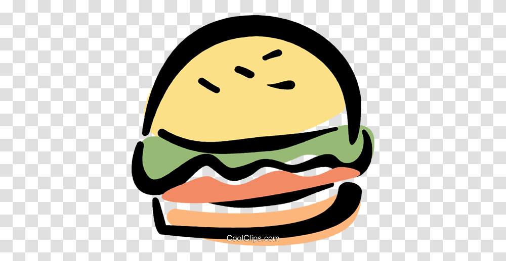 Hamburger Royalty Free Vector Clip Art Illustration, Apparel, Food, Crash Helmet Transparent Png