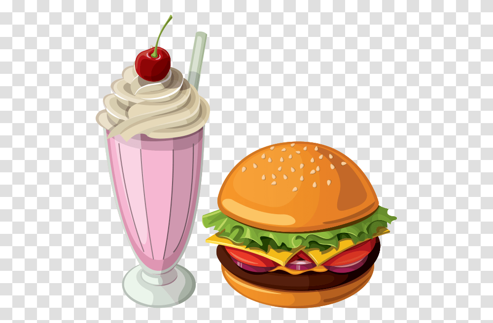 Hamburgers Free On Dumielauxepices 50s Milkshake Clipart, Food, Juice, Beverage, Drink Transparent Png