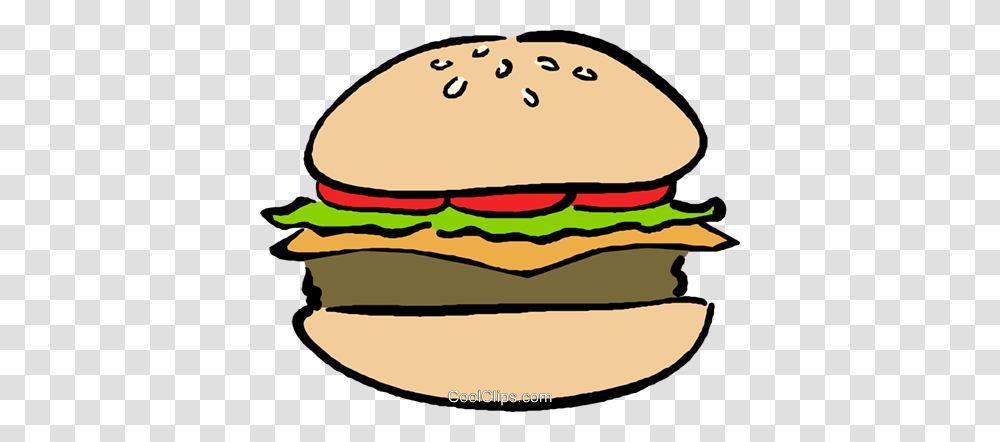 Hamburgers Royalty Free Vector Clip Art Illustration, Food, Baseball Cap, Hat Transparent Png
