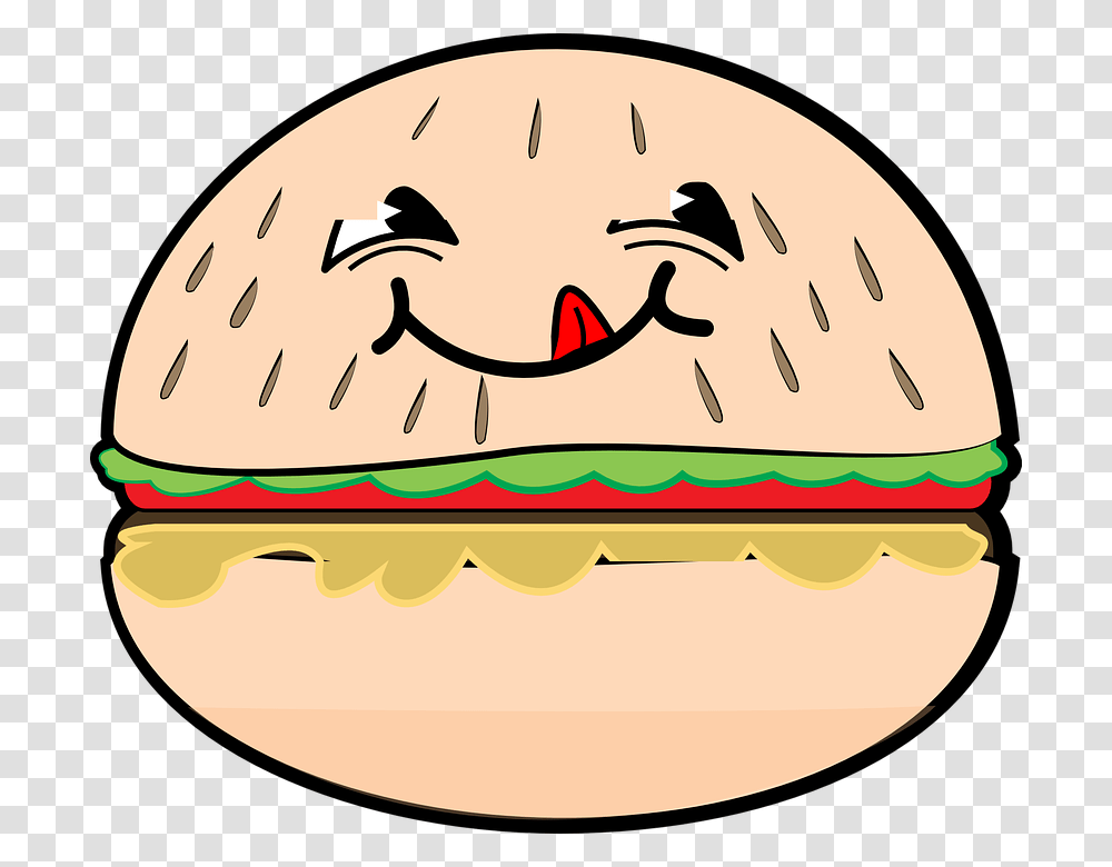 Hamburguesa Sonrisa Dibujos Animados Los Alimentos Burger Cartoon Hd, Lunch, Meal, Food Transparent Png