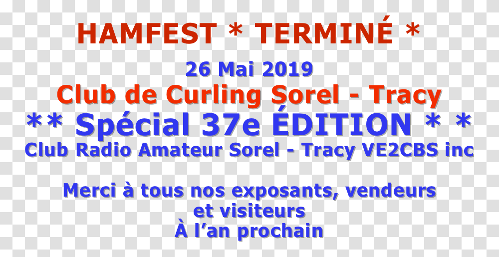 Hamfest Termin 26 Mai 2019club De Curling Sorel Printing, Alphabet, Home Decor Transparent Png