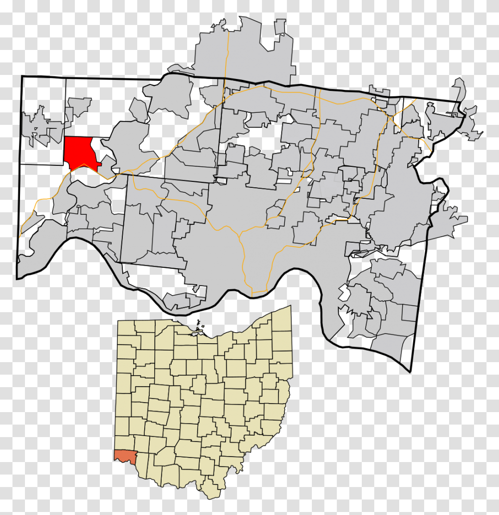 Hamilton County Cincinnati, Map, Diagram, Atlas, Plot Transparent Png