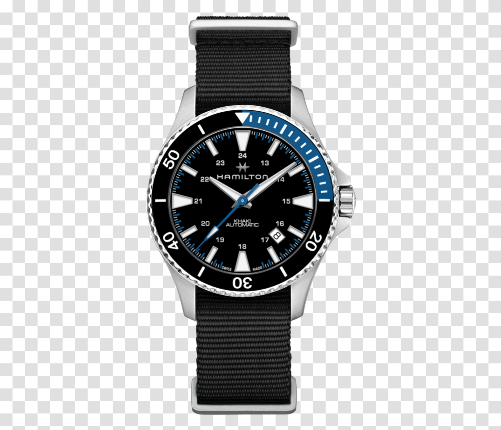 Hamilton Khaki Scuba Auto Blue, Wristwatch Transparent Png