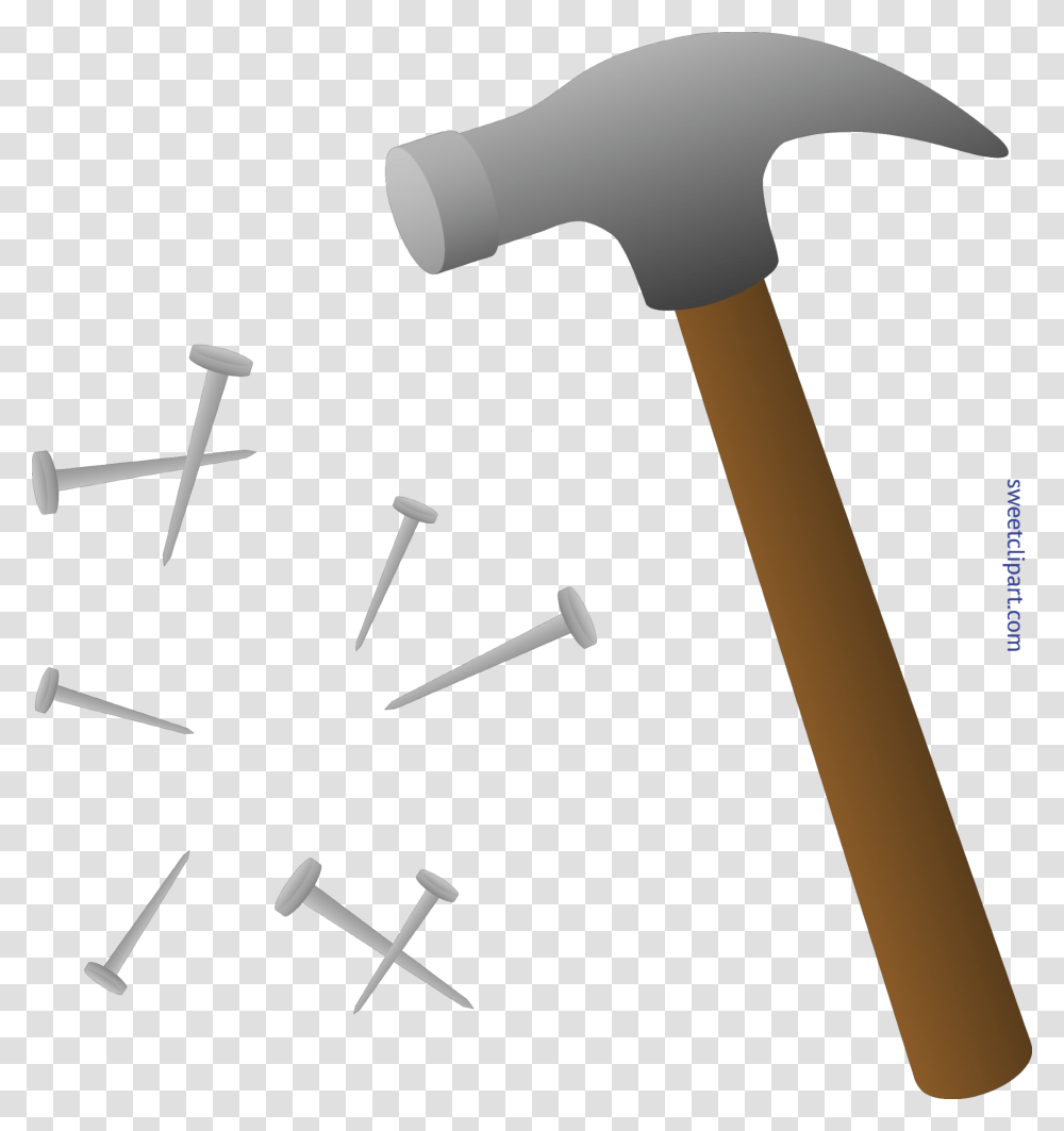 Hammer And Nails Clip Art, Tool, Mallet Transparent Png