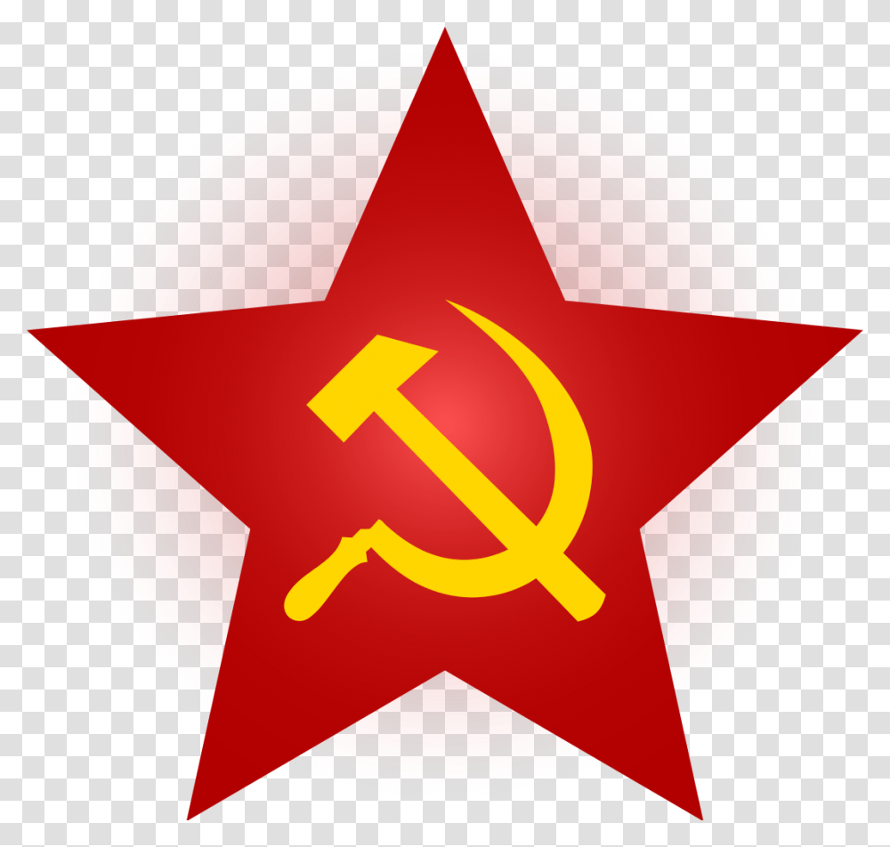 Hammer And Sickle In Star, Star Symbol, Logo, Trademark Transparent Png