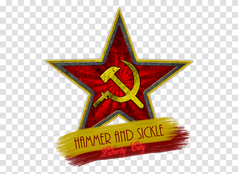 Hammer And Sickle Liberty City Dyom Gfx Requests Communist Red Star, Symbol, Star Symbol Transparent Png