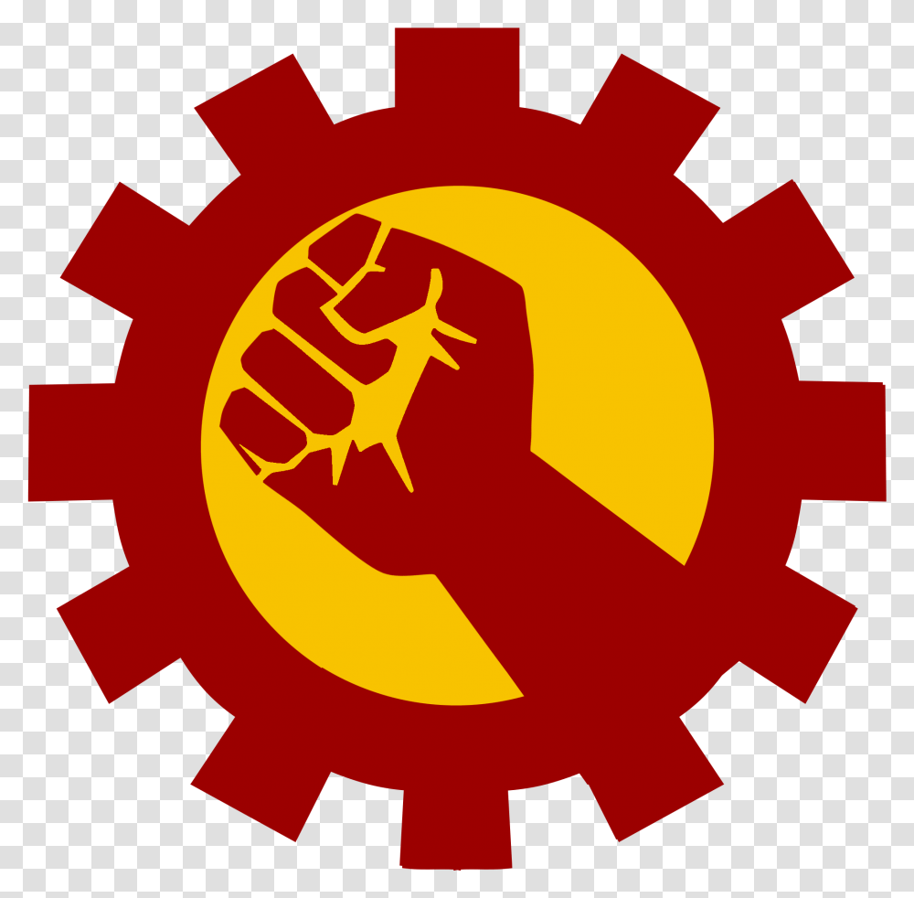 Hammer And Sickle Symbol Warren Street Tube Station, Hand, Machine, Gear, Logo Transparent Png