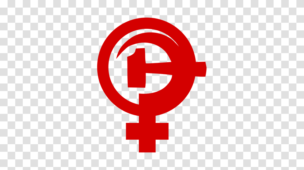 Hammer And Sickle With Female Sign, Logo, Trademark Transparent Png