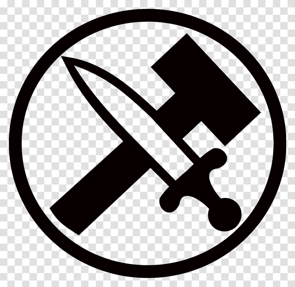 Hammer And Sword, Logo, Trademark Transparent Png