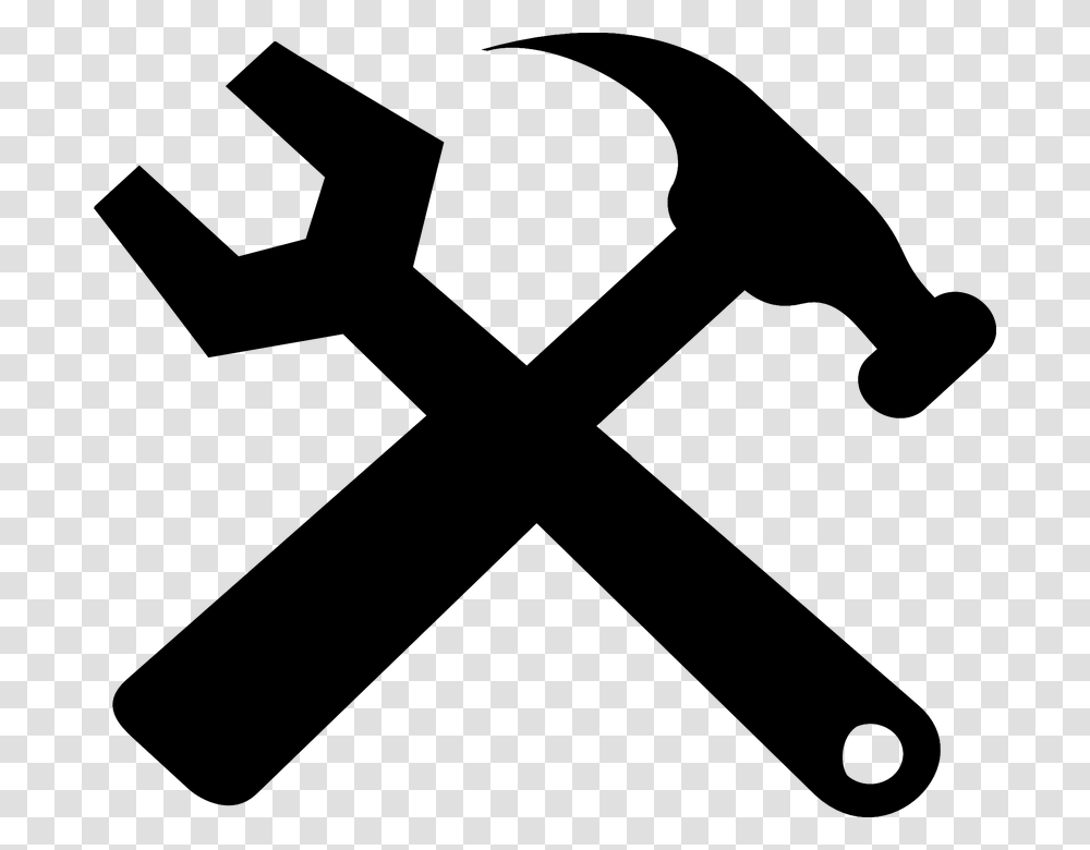 Hammer And Wrench Clipart, Gray, World Of Warcraft Transparent Png