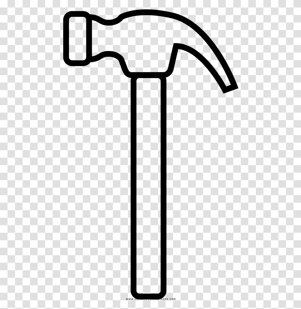 Hammer Coloring Page, Gray, World Of Warcraft Transparent Png