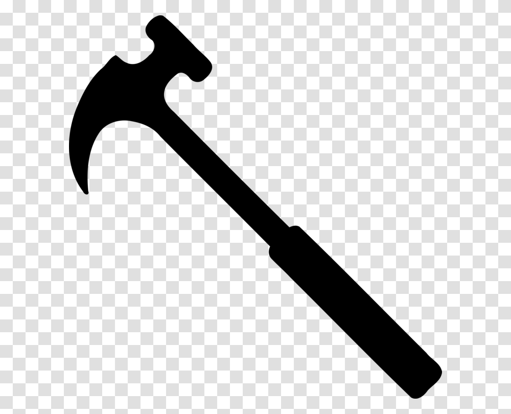 Hammer Hand Tool Silhouette Blacksmith, Gray, World Of Warcraft Transparent Png
