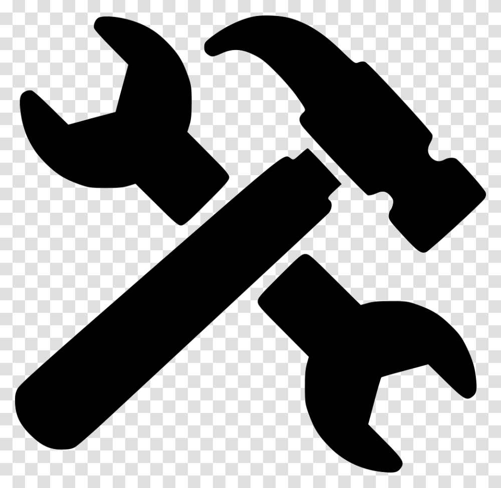 Hammer Icon Hammer And Wrench, Axe, Tool, Silhouette Transparent Png