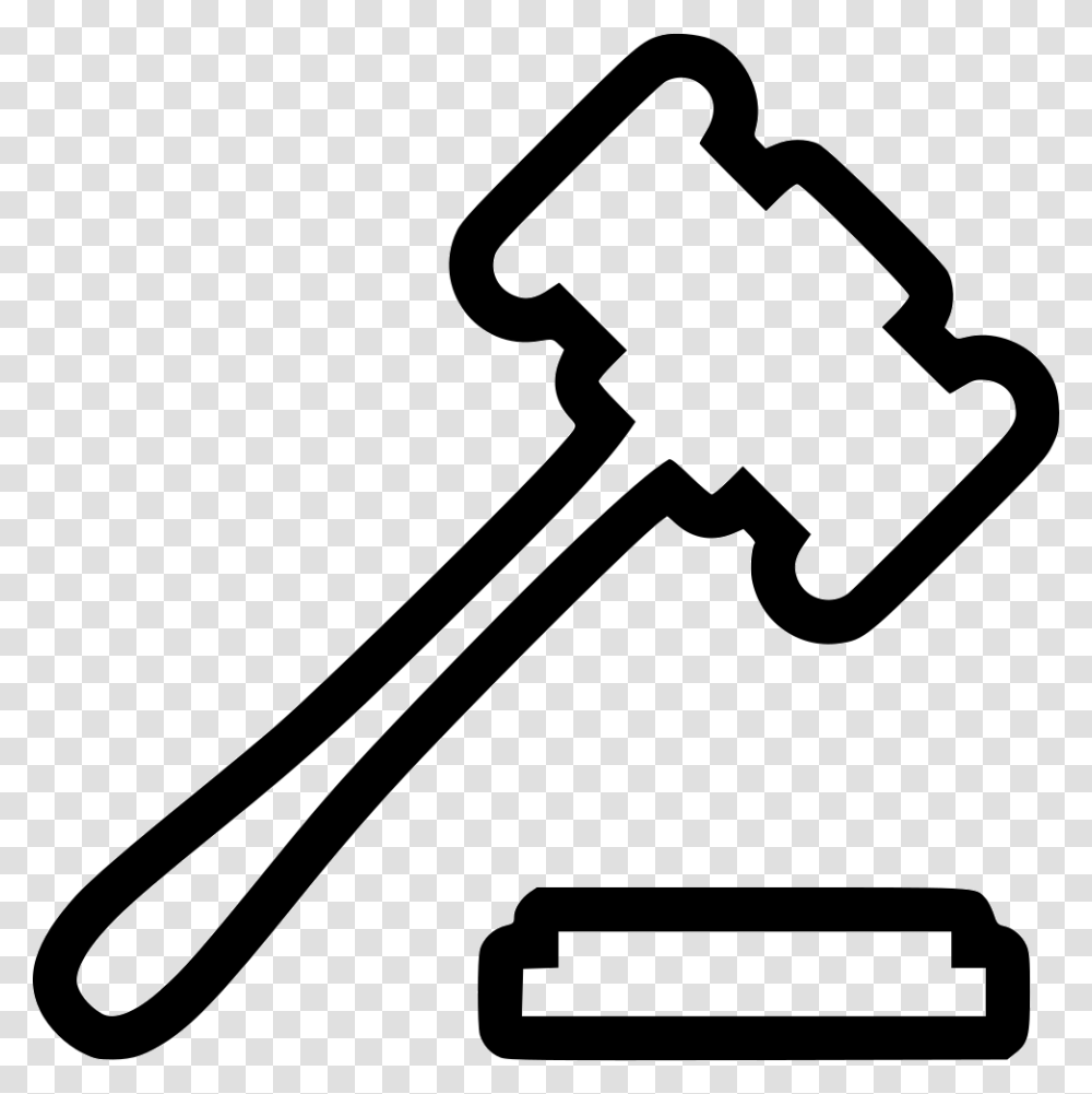 Hammer Lawyer Icon Free Download, Tool, Mallet Transparent Png