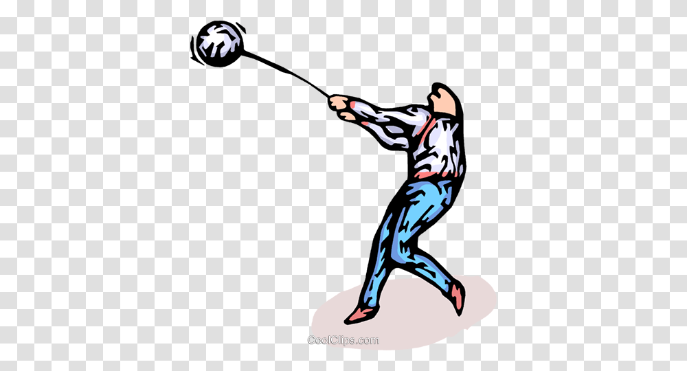 Hammer Throw Royalty Free Vector Clip Art Illustration, Person, Duel, Outdoors, People Transparent Png