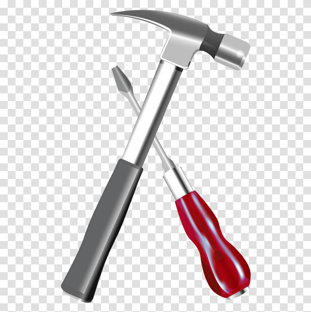 Hammer, Tool, Brush, Screwdriver, Toothbrush Transparent Png