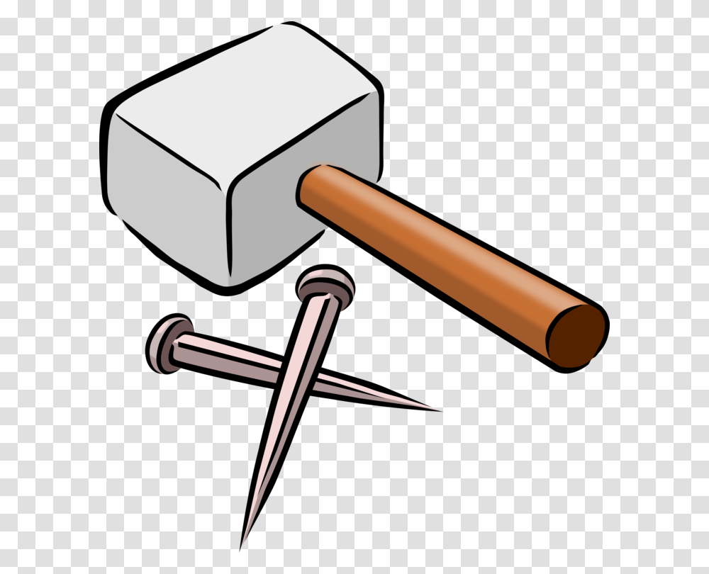 Hammer Tool Cartoon Drawing, Mallet Transparent Png