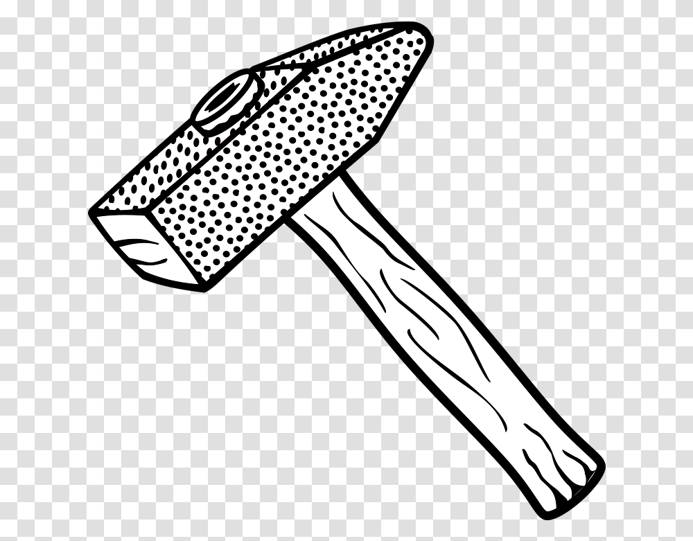 Hammer Tool Construction Hammer Line Drawing, Blow Dryer, Appliance, Hair Drier, Mallet Transparent Png