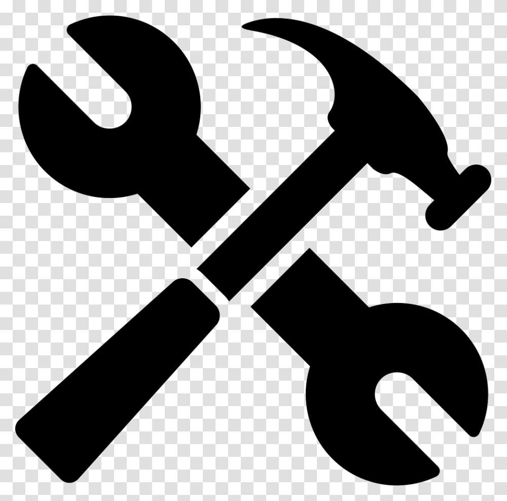 Hammer Tools Icon, Stencil Transparent Png