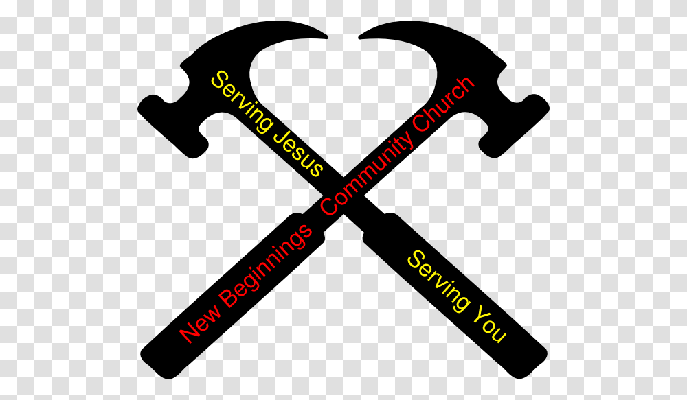 Hammer Vector 2 Hammers Crossed, Tool, Stick, Axe Transparent Png