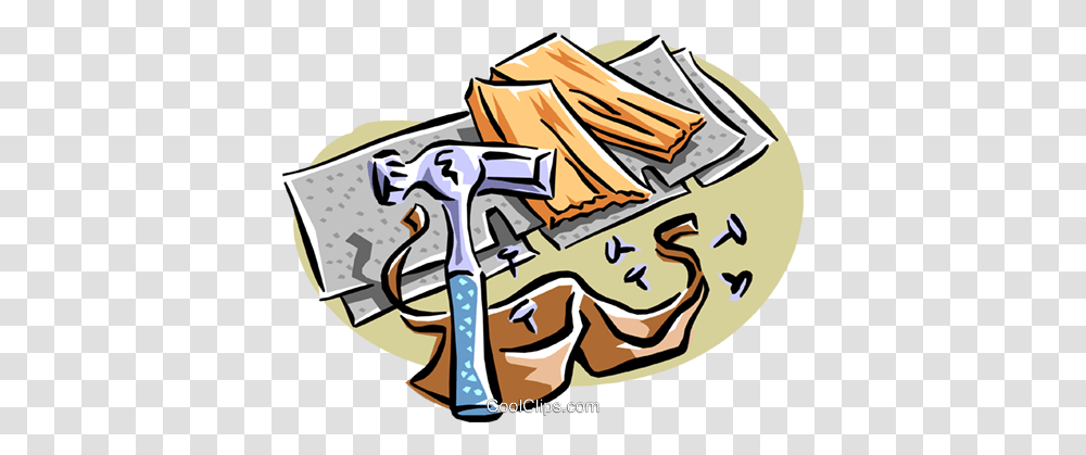 Hammer With Carpentry Tools Royalty Free Vector Clip Art Transparent Png