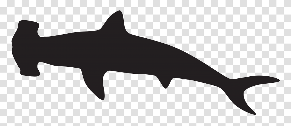 Hammerhead Shark Clip Art Black And White, Sea Life, Fish, Animal, Mammal Transparent Png