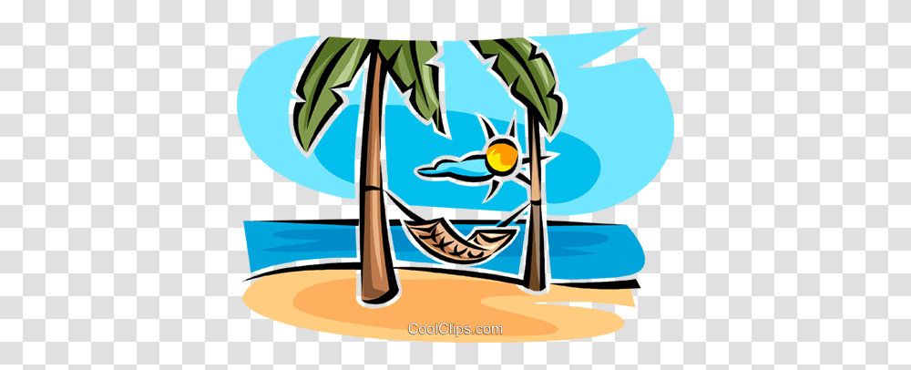 Hammock Between Two Trees Royalty Free Vector Clip Art, Furniture Transparent Png