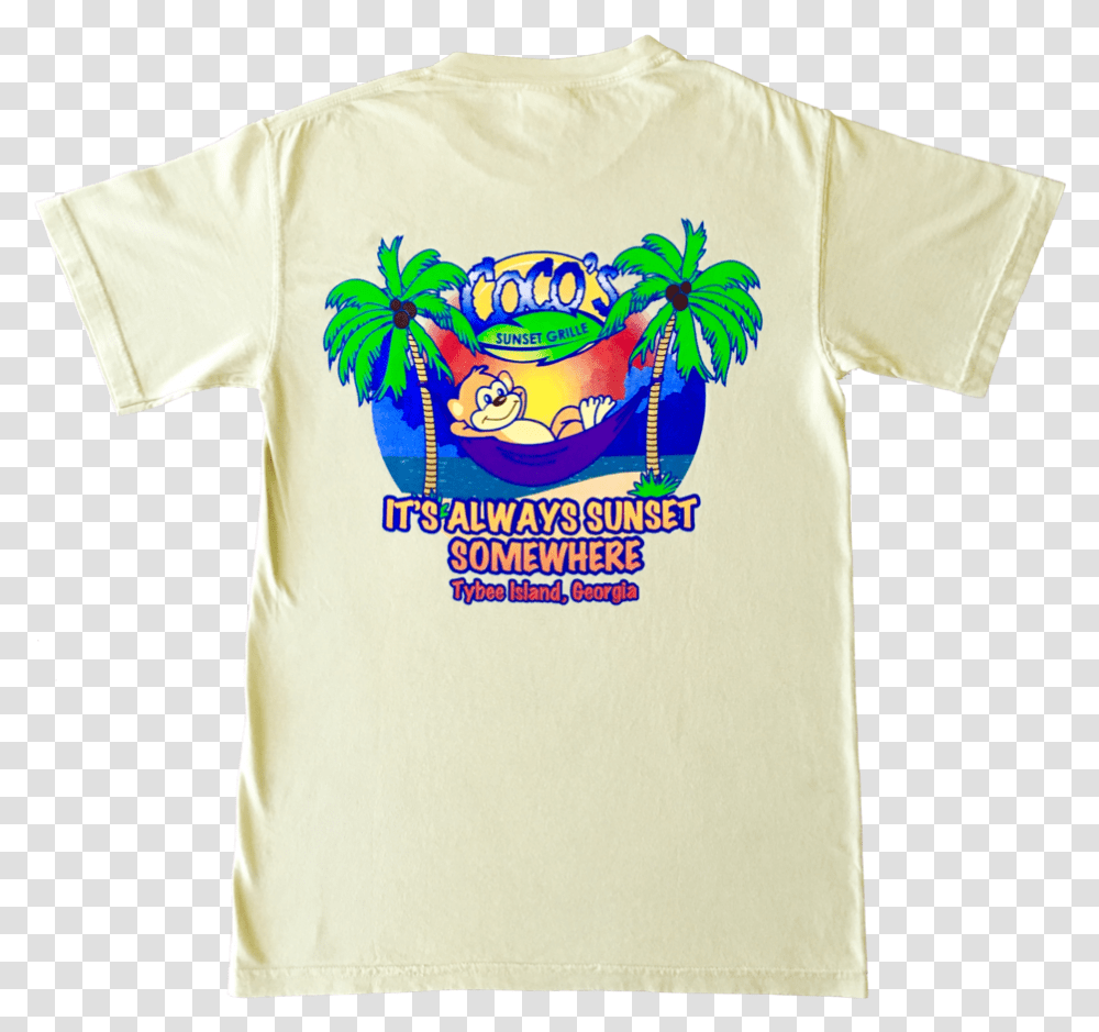 Hammock Tshirt Ss Yellow Back Active Shirt, Apparel, T-Shirt Transparent Png