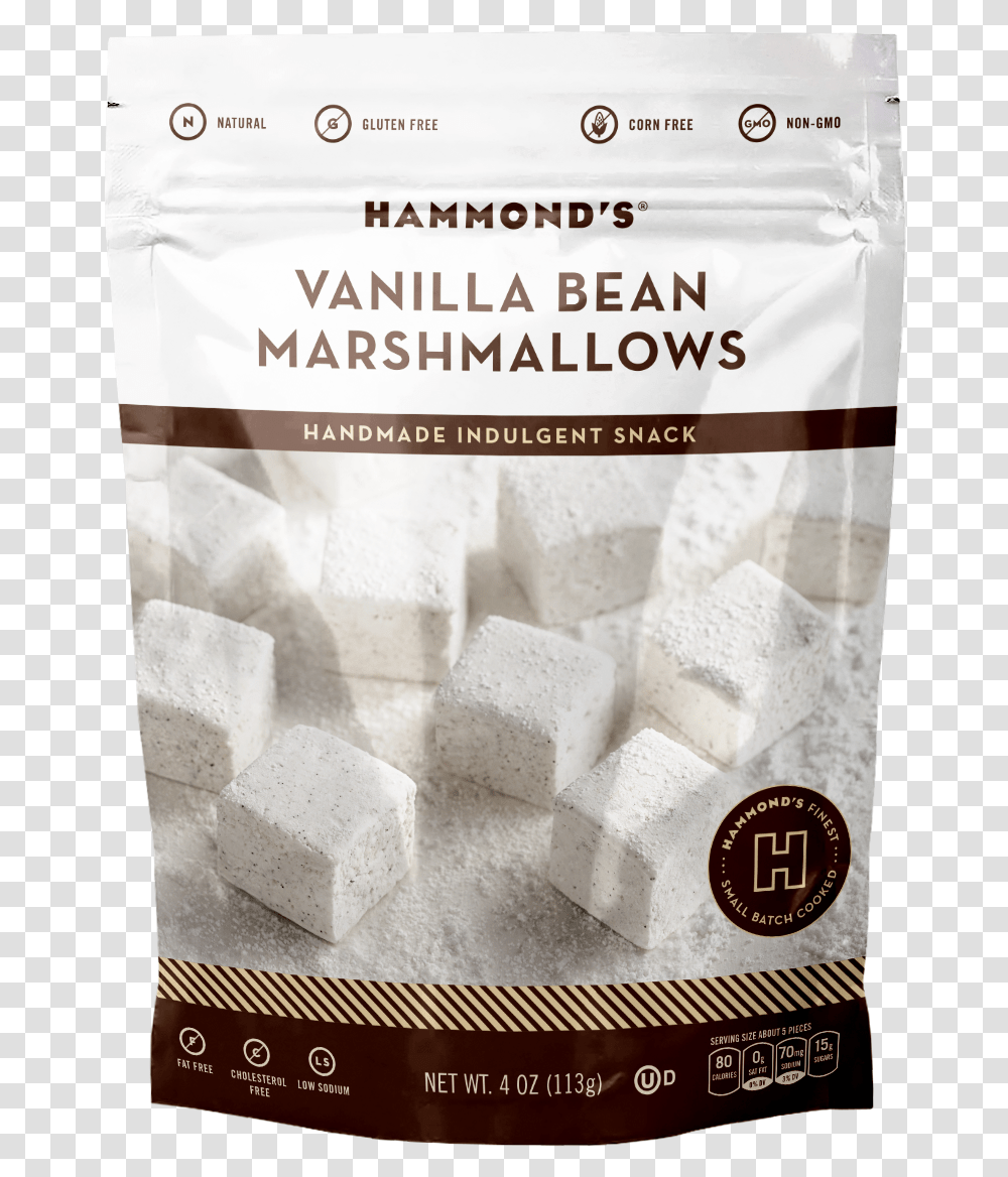 Hammonds Vanilla Bean Marshmallows, Food, Sugar, Flour, Powder Transparent Png