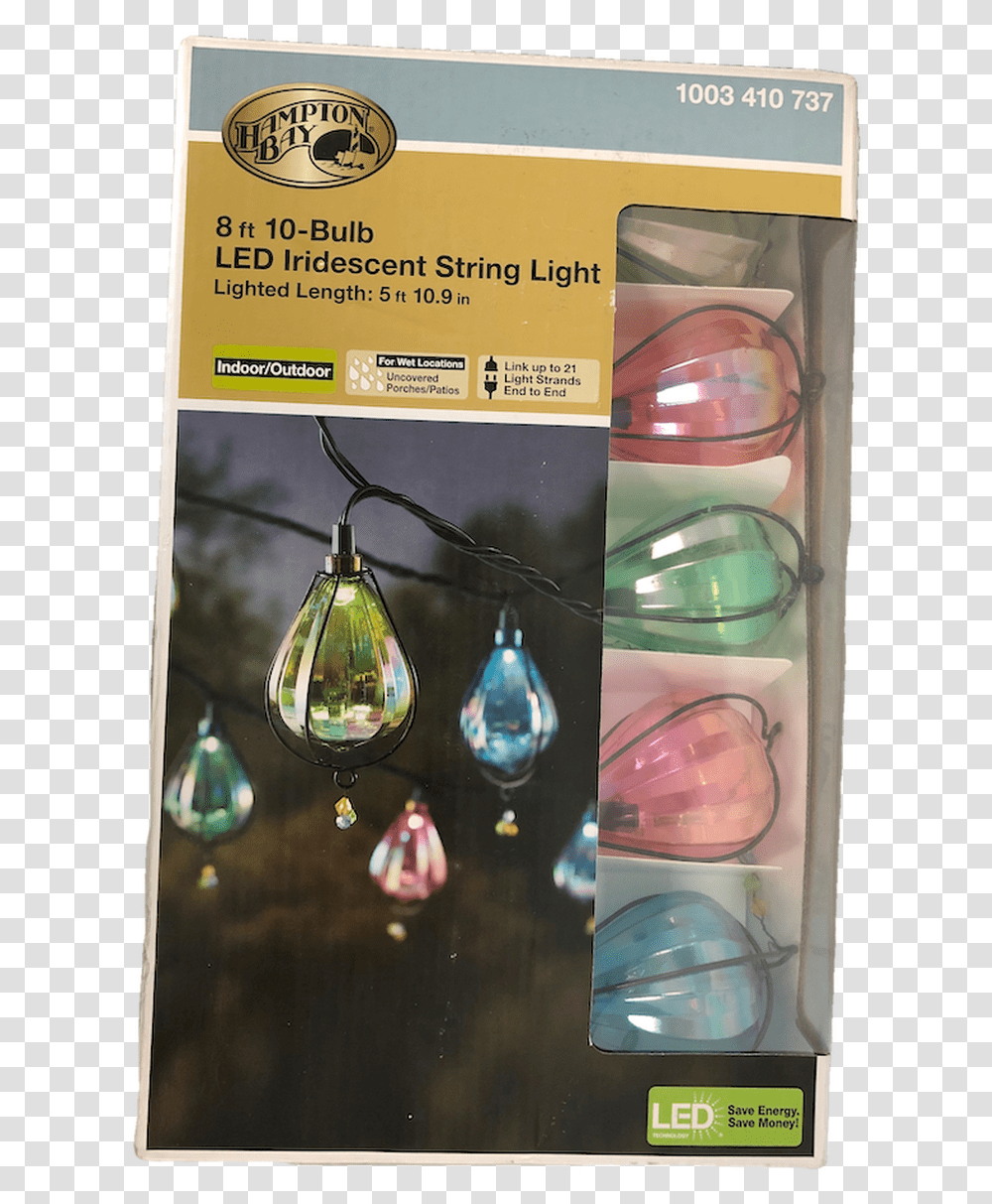 Hampton Bay Hampton Bay Led Iridescent String Lights, Crystal, Advertisement, Poster, Droplet Transparent Png