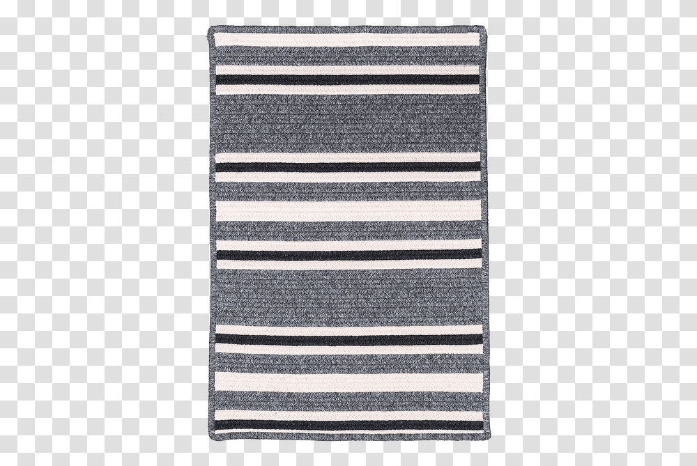 Hampton Gray White Striped Woven Wool Rug Scarf Transparent Png