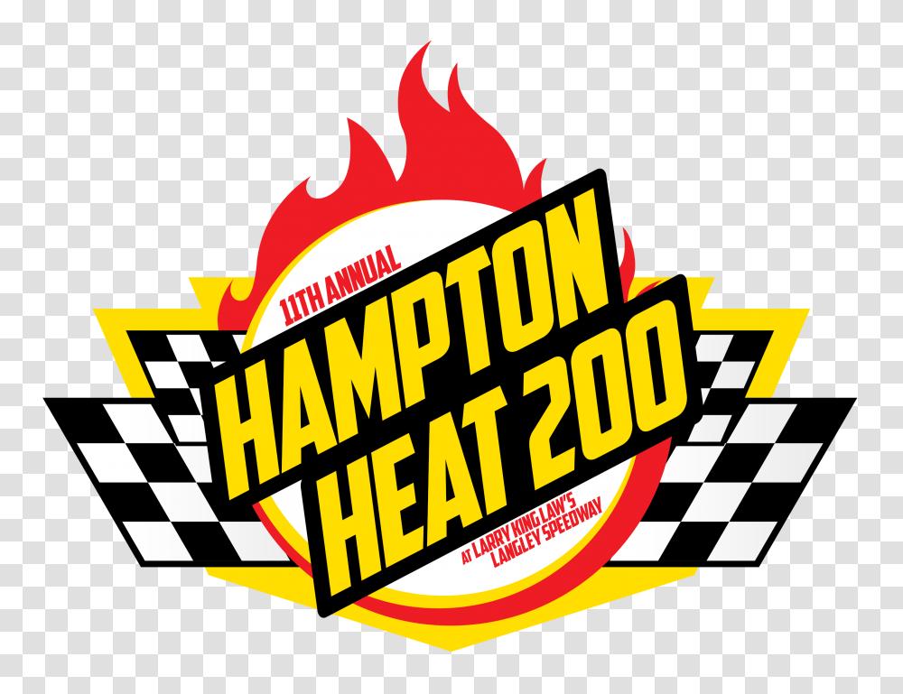 Hampton Heat Logo Larry King Laws Langley Speedway, Advertisement