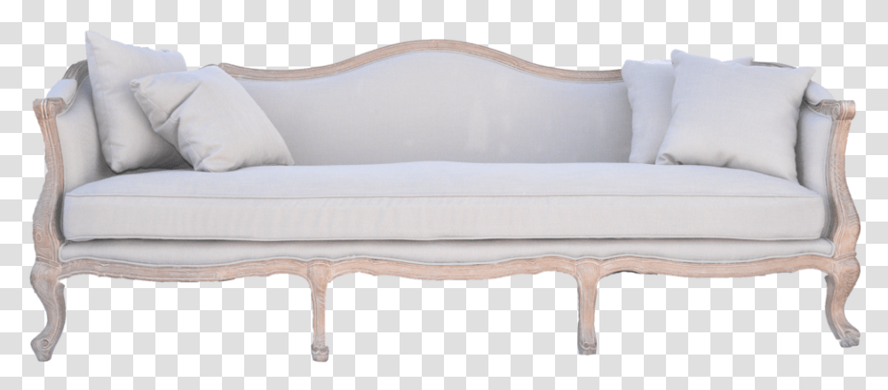 Hampton Sofa Linen Sofa Light Neutal Sofa With Wooden Studio Couch, Furniture, Bed, Table, Rug Transparent Png