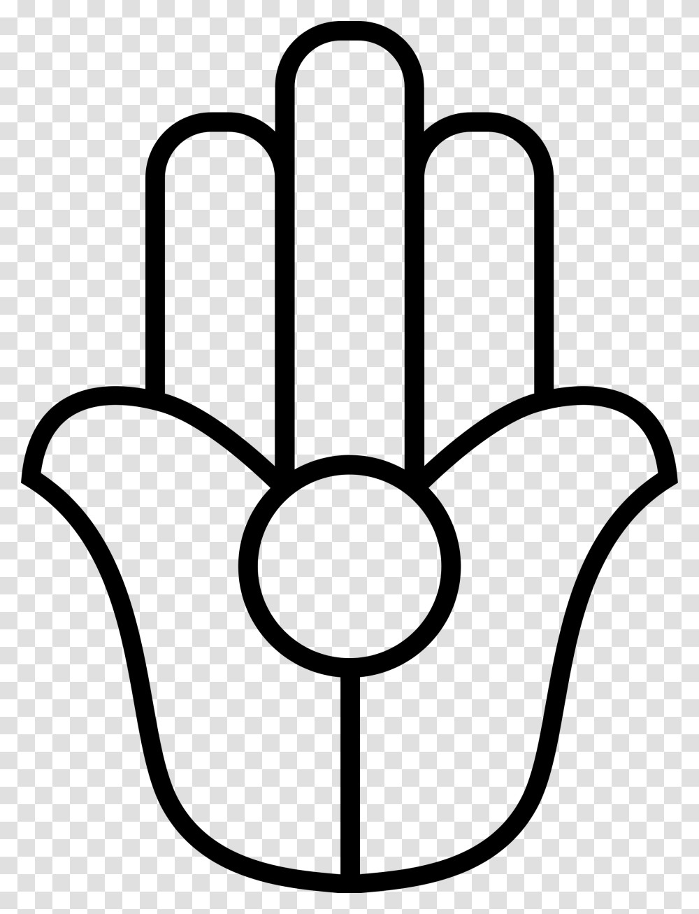 Hamsa Outline, Gray, World Of Warcraft Transparent Png