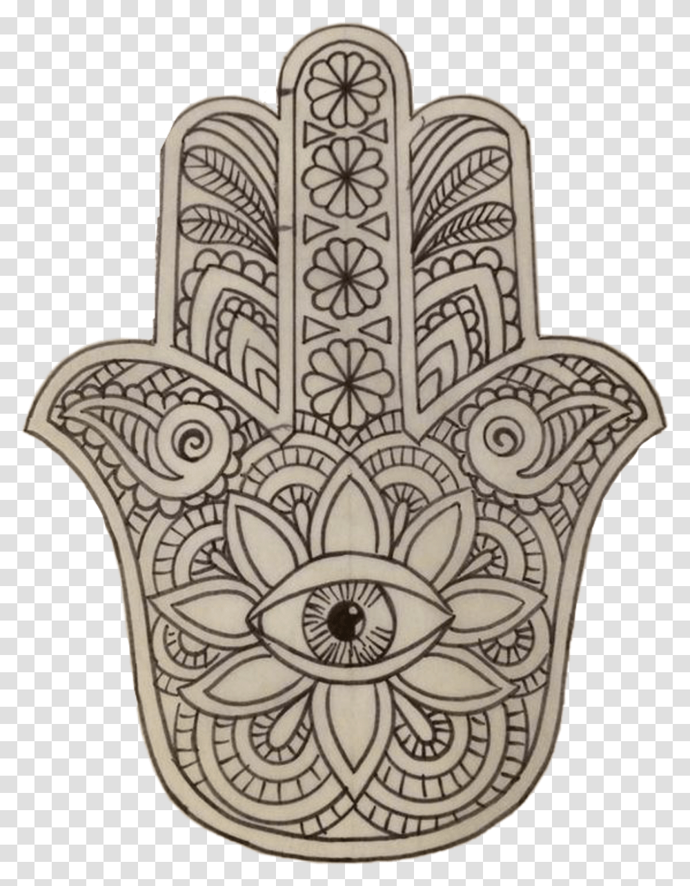 Hamsa Sticker Decorative, Doodle, Drawing, Art, Architecture Transparent Png