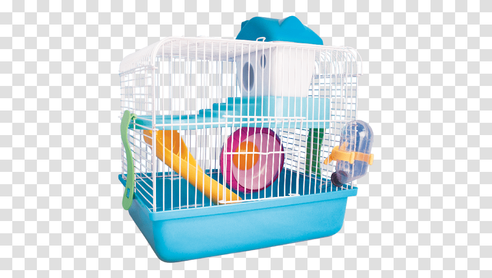 Hamster Cage Hamster Cage, Crib, Furniture, Plastic, Shopping Basket Transparent Png