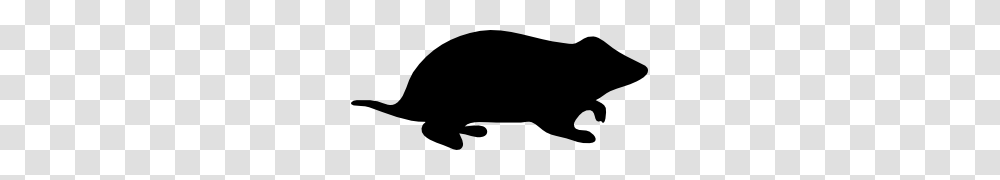Hamster Silhouette Clip Art Free Vector, Mammal, Animal, Wildlife, Rodent Transparent Png