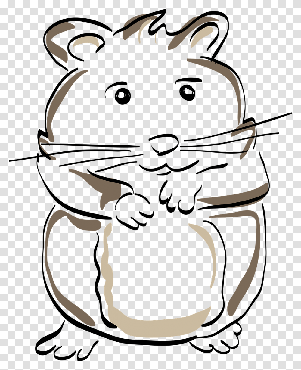Hamster, Stencil Transparent Png