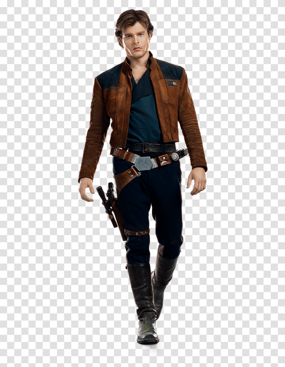 Han Solo A Star Wars Story Cut Out Characters With Han Solo, Person, Jacket, Coat Transparent Png