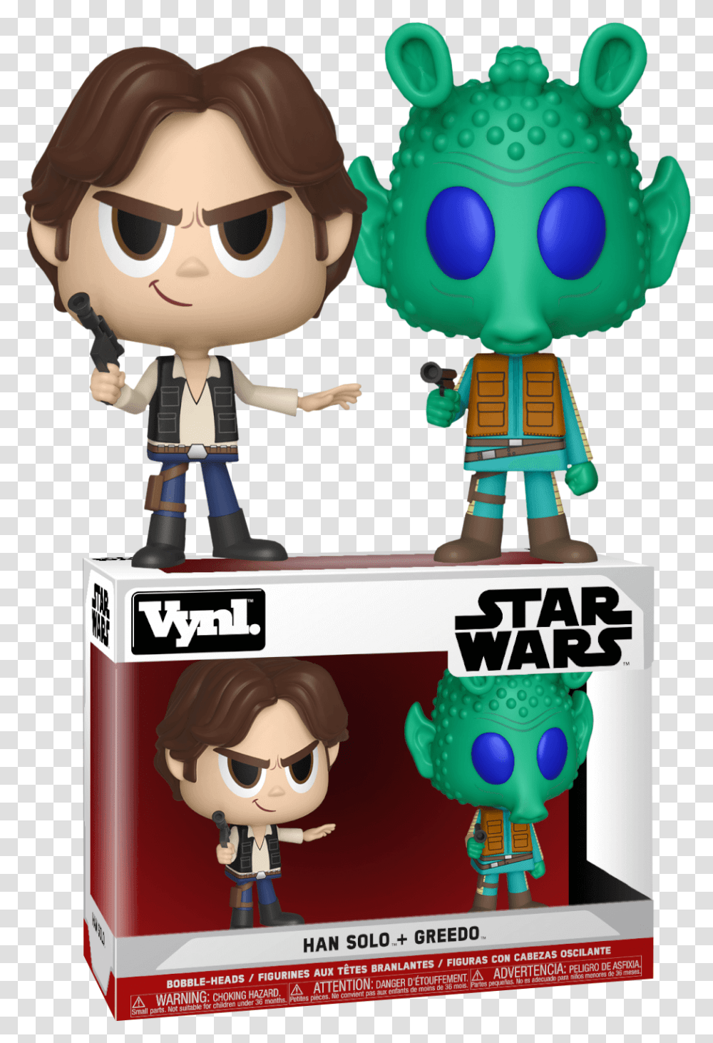 Han Solo Amp Greedo Vynl Vynl Han Solo Greedo, Doll, Toy, Robot Transparent Png