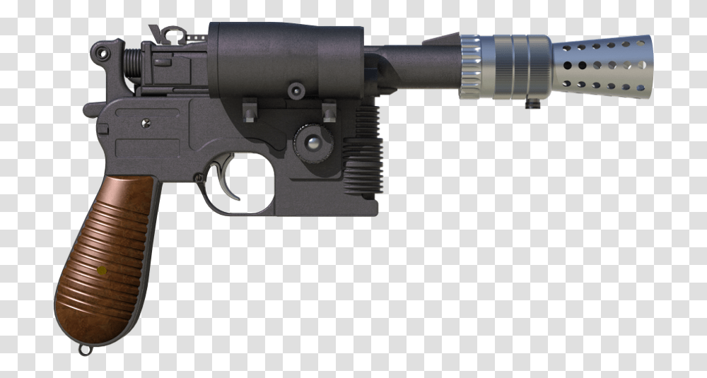 Han Solo Blaster, Gun, Weapon, Weaponry, Handgun Transparent Png