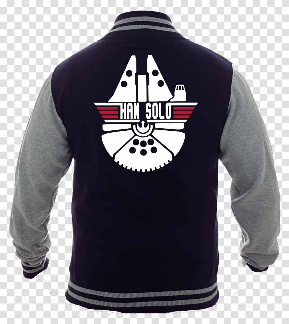 Han Solo Varsity Inspired By Star Wars Millennium Falcon, Clothing, Apparel, Sleeve, Long Sleeve Transparent Png