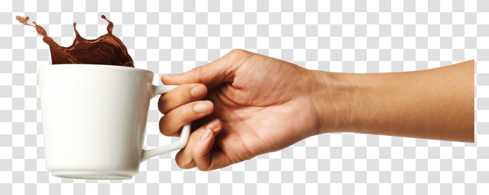 Hand And Coffee, Person, Human, Finger, Nail Transparent Png