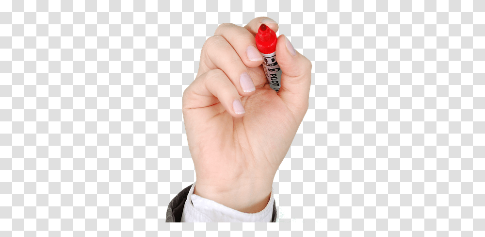 Hand And Pen, Person, Finger, Crayon Transparent Png